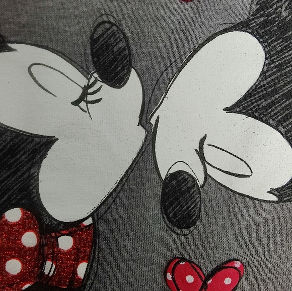 Disney Women's Mickey & Minnie Amore T-shirt, Grey, Size M - Picture 10 of 12